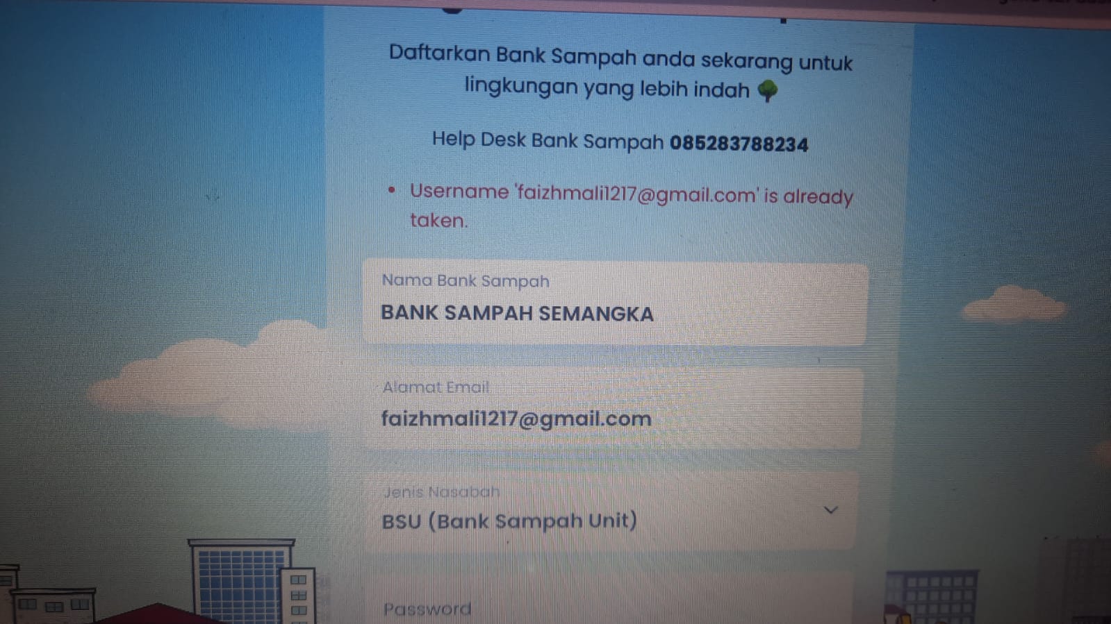 Digitalisasi bank sampah