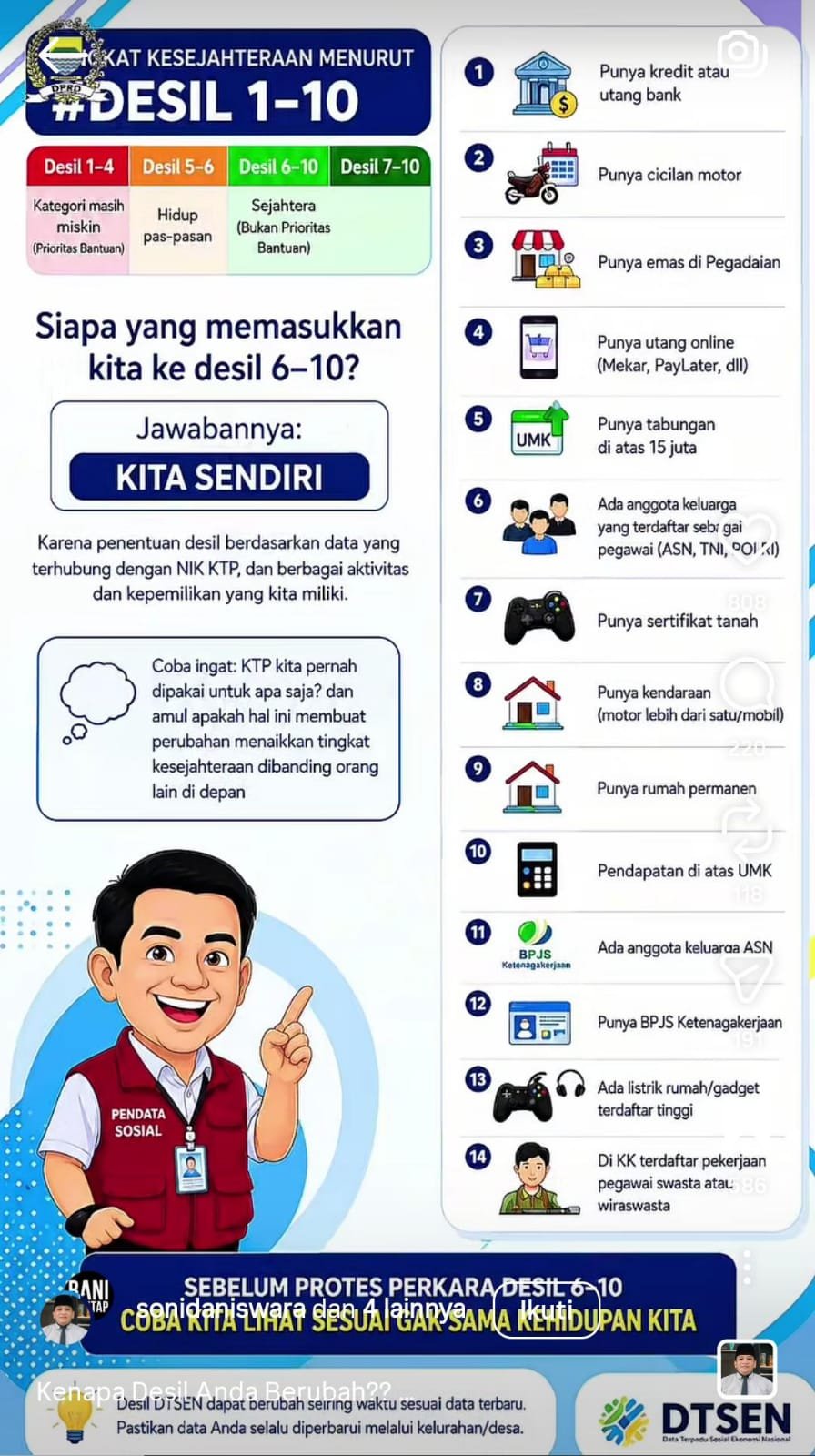 Informasi desil